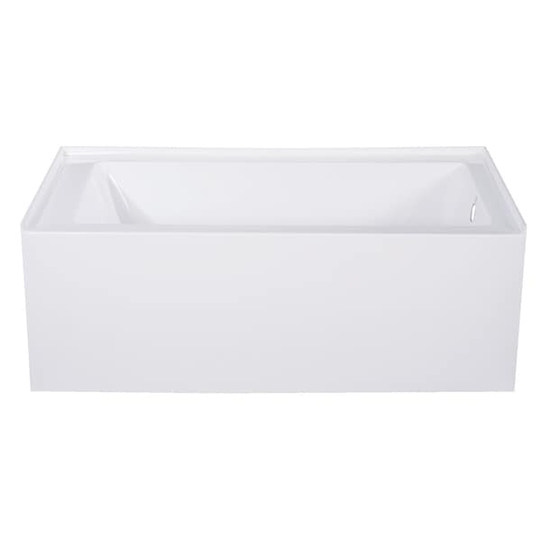Kingston Brass VTAP543022R 54" Acrylic Alcove Tub, w/, 54" L, 30" W, White, Acrylic, Right VTAP543022R - main