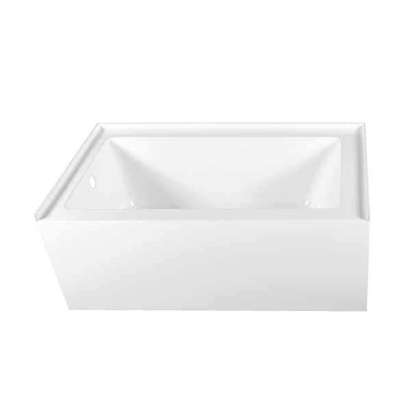 Kingston Brass VTAP603222L 60" Acrylic Alcove Tub, w/, 60" L, 32" W, White, Acrylic, Left VTAP603222L - main