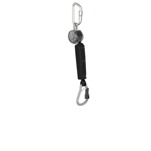Msa Safety V-TEC Personal Fall Limiter Self Retracing Lanyard, 6 ft. Length, Carabiner, Aluminum, 1 Leg(s) VTOHW-011-DD-A - main