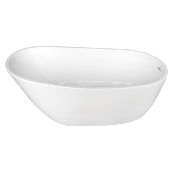 Kingston Brass VTRS592928 59" Acrylic Freestanding Sing, 59.06" L, 28.56" W, White, Acrylic, Reversible VTRS592928 - main