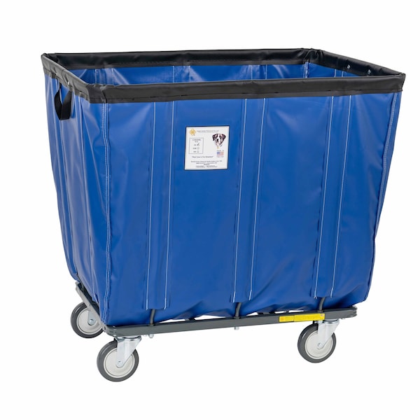 R&B Wire Products Vinyl Basket Truck with Steel Base, 10