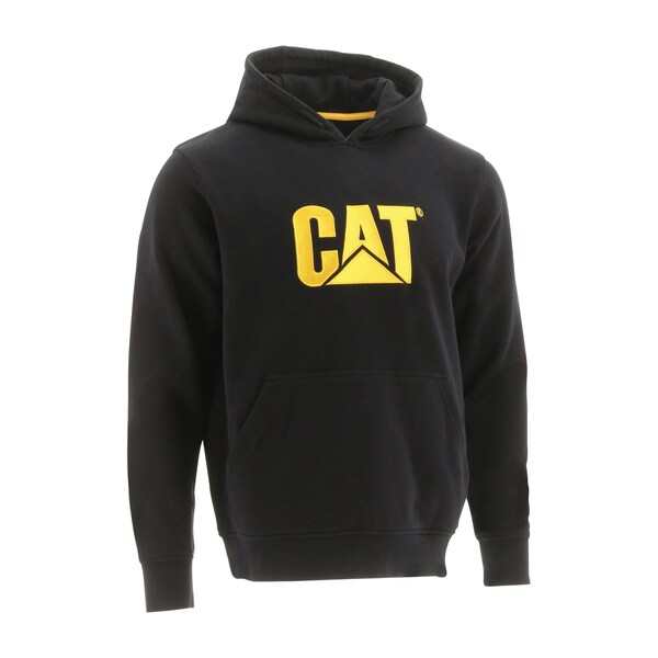Cat Workwear Trademark Hooded Sweatshirt, Black W10646016 Zoro