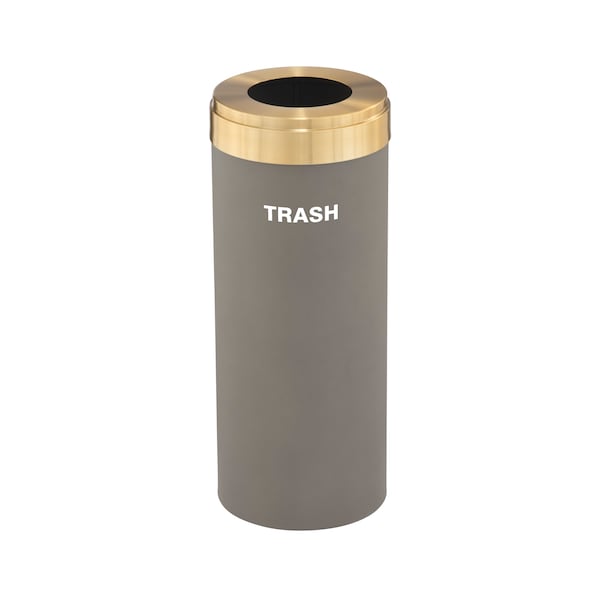 Glaro Waste Receptacle, Liner, 12 gal., Nickel/Sa W-1232NK-BE-W5 - main