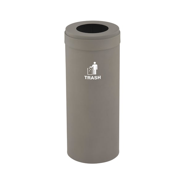 Glaro Waste Receptacle, Liner, 12 gal., Nickel/Ni W-1232NK-NK-W3 - main