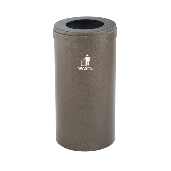 Glaro Waste Receptacle, Liner, 16 gal., Bronze Ve W-1532BV-BV-W2 - main