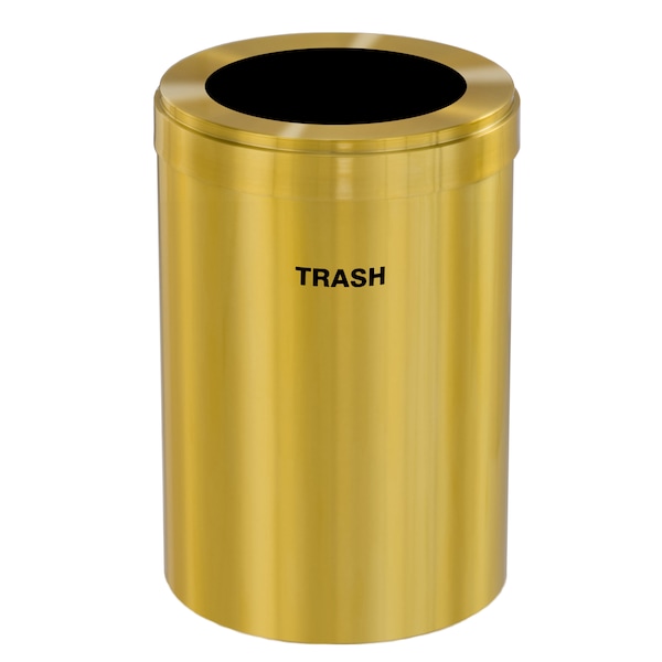 Glaro Waste Receptacle, No Liner, 41 gal., Satin W-2042BE-BE-W5 - main