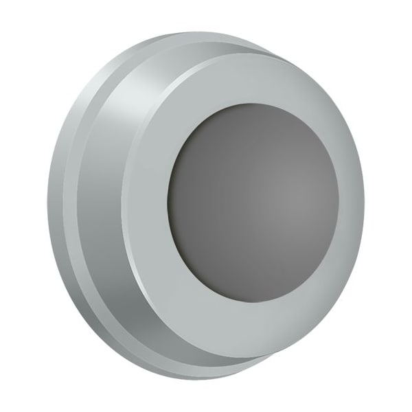Deltana Flush Bumper 1" Diameter Satin Chrome WB100U26D