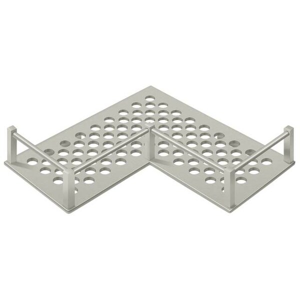 Deltana Bathroom Basket Heavy Duty Universal Corner 9" Satin Nickel WBHDUC9U15 - main