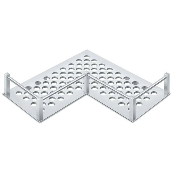 Deltana Bathroom Basket Heavy Duty Universal Corner 9" Bright Chrome WBHDUC9U26 - main