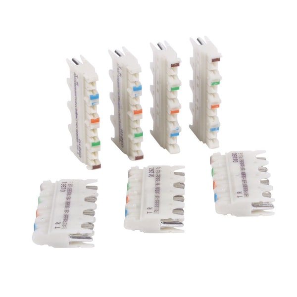 Hubbell Premise Wiring 6110 Sys, Conn Blk, Cat6, 4Pr, PK10 6110CB4PR10 - main