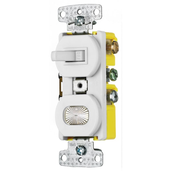 Hubbell Wall Switch/Pilot Light RC309W Zoro