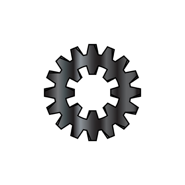 Zoro Select Internal/External Tooth Lock Washer, For Screw Size 3/8 in
