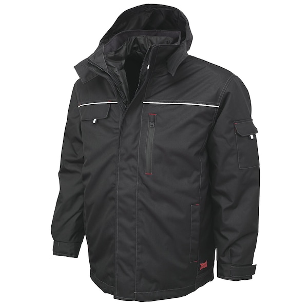 Tough Duck Jacket, 600d Polyester, zipper, Black, 4Xl WJ142 | Zoro