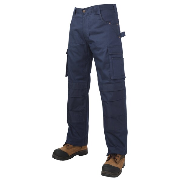 Tough Duck Flex Twill Carpenter Pant, WP053-NAVY-40 WP053 | Zoro
