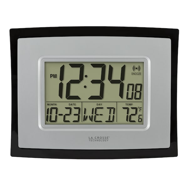 La Crosse Technology Digital Wall Clock w Indoor Temp WT8002UINT Zoro