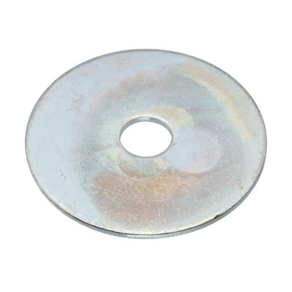 Zoro Select Fender Washer, For Screw Size 1/4" , Steel Zinc Plated Finish, 100 PK Z0633 - main