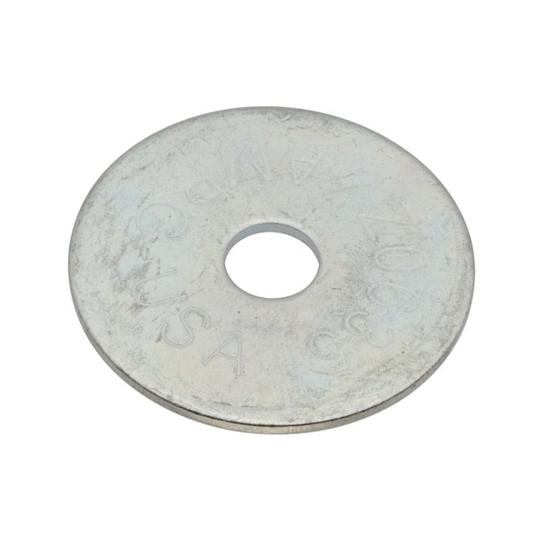 Zoro Select Fender Washer, For Screw Size 5/16" , Steel Zinc Plated Finish, 100 PK Z0635 - main