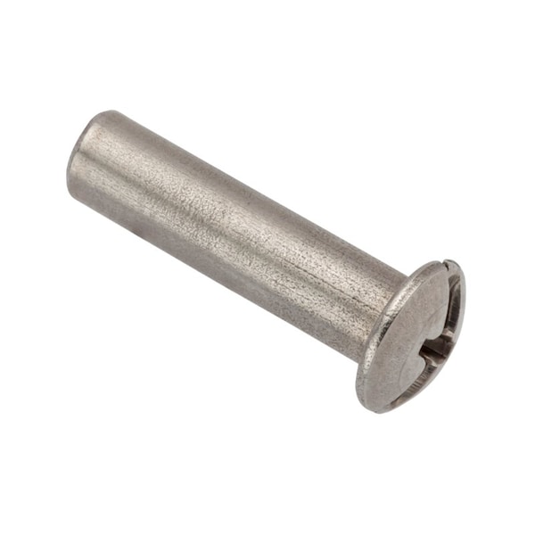 Ampg Combo Barrel, #6-32, 3/4 in Brl Lg, 3/16 in Brl Dia, 18-8 Stainless Steel Unfinished Z4108SS - main
