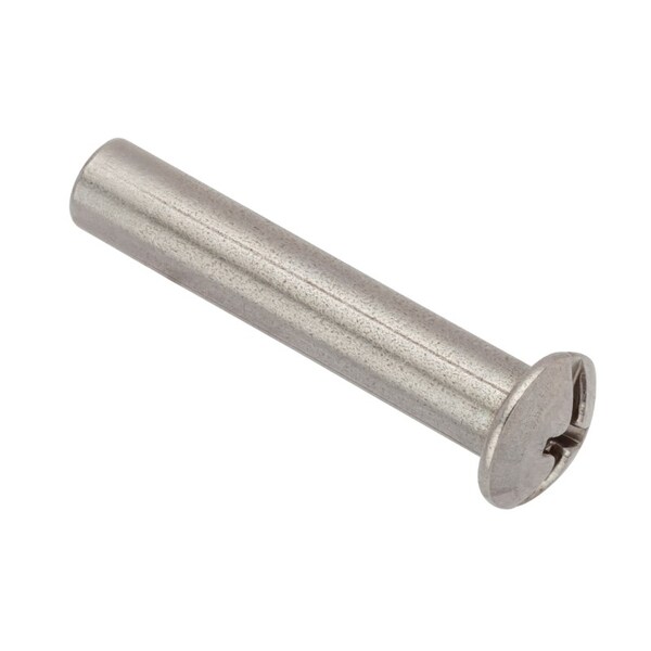 Ampg Combo Barrel, #6-32, 1 in Brl Lg, 3/16 in Brl Dia, 18-8 Stainless Steel Unfinished Z4110SS - main