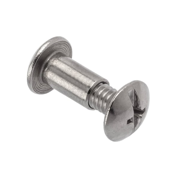 Ampg Combo Barrel/Screw, #8-32, 3/8 to 1/2 in Brl Lg, 13/64 in Brl Dia, 316 Stainless Steel Unfinished Z4125-316SS-PAK - main