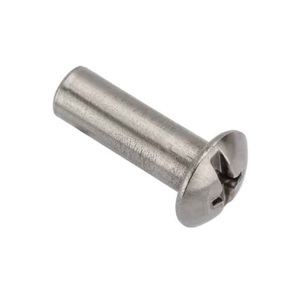Ampg Combo Barrel, #8-32, 5/8 in Brl Lg, 13/64 in Brl Dia, 18-8 Stainless Steel Unfinished Z4127SS - main