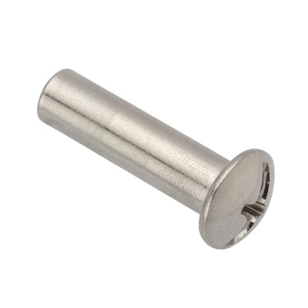 Ampg Combo Barrel, #8-32, 3/4 in Brl Lg, 13/64 in Brl Dia, 18-8 Stainless Steel Unfinished Z4128SS - main