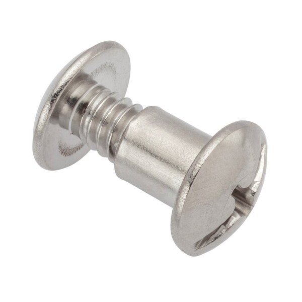 Ampg Combo Barrel/Screw, 1/4"-20, 3/8 to 1/2 in Brl Lg, 5/16 in Brl Dia, 18-8 Stainless Steel Unfinished Z4135SSPAK - main