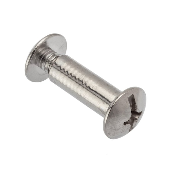 Ampg Combo Barrel/Screw, 1/4"-20, 7/8 to 1 in Brl Lg, 5/16 in Brl Dia, 18-8 Stainless Steel Unfinished Z4139SSPAK - main