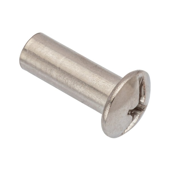 Zoro Select Barrel Bolt, 1/4"-20, 7/8 in Brl Lg, 5/16 in Brl Dia, Stainless Steel Plain, 5 PK Z4139SS - main
