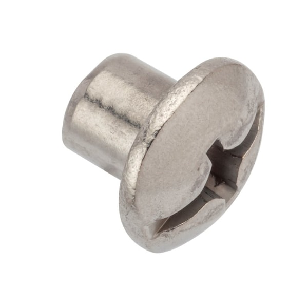 Ampg Combo Barrel, 5/16"-18, 3/8 in Brl Lg, 3/8 in Brl Dia, 18-8 Stainless Steel Unfinished Z4145SS - main