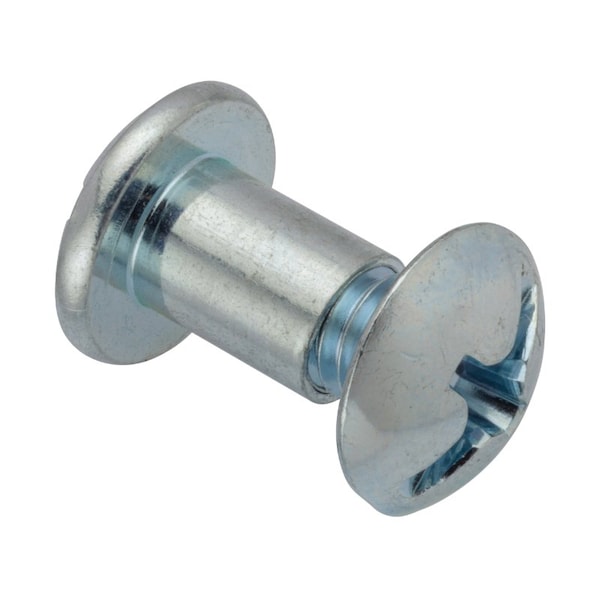 Ampg Combo Barrel/Screw, 5/16"-18, 1/2 to 5/8 in Brl Lg, 3/8 in Brl Dia, Steel Zinc Plated Z4146PAK - main