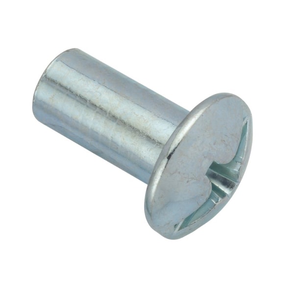 Ampg Combo Barrel, 5/16"-18, 3/4 in Brl Lg, 3/8 in Brl Dia, Steel Zinc Plated Z4148 - main