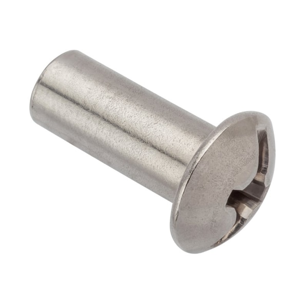 Ampg Combo Barrel, 5/16"-18, 7/8 in Brl Lg, 3/8 in Brl Dia, 18-8 Stainless Steel Unfinished Z4149SS - main