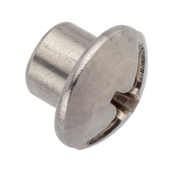 Ampg Combo Barrel, 3/8"-16, 3/8 in Brl Lg, 1/2 in Brl Dia, 18-8 Stainless Steel Unfinished Z4165SS - main