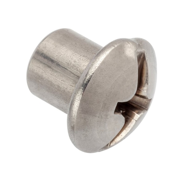 Ampg Combo Barrel, 3/8"-16, 1/2 in Brl Lg, 1/2 in Brl Dia, 18-8 Stainless Steel Unfinished Z4166SS - main