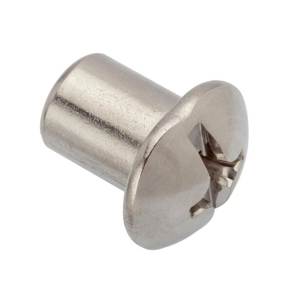Ampg Combo Barrel, 3/8"-16, 5/8 in Brl Lg, 1/2 in Brl Dia, 18-8 Stainless Steel Unfinished Z4167SS - main