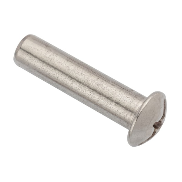 Ampg Combo Barrel, 3/8"-16, 2 in Brl Lg, 1/2 in Brl Dia, 18-8 Stainless Steel Unfinished Z4173SS - main