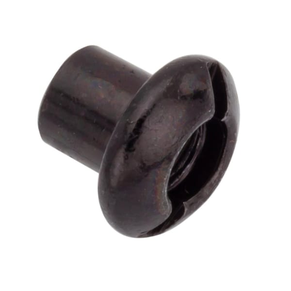 Ampg Slot Barrel, #10-24, 1/4 in Brl Lg, 1/4 in Brl Dia, Steel Black Zinc Plated Z4404-BLACK - main