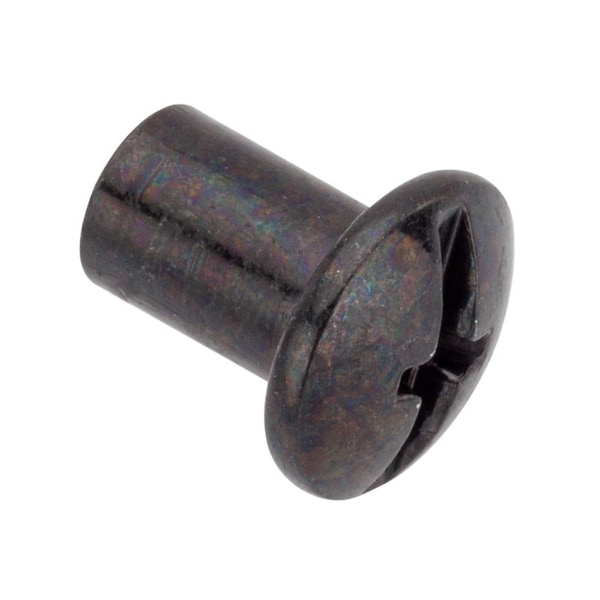 Ampg Combo Barrel, #10-24, 3/8 in Brl Lg, 1/4 in Brl Dia, Steel Black Zinc Plated Z4406-BLACK - main