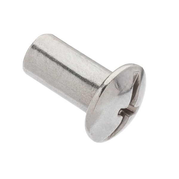 Zoro Select Barrel Bolt, #10-24, 1/2 in Brl Lg, 1/4 in Brl Dia, Stainless Steel Plain, 5 PK Z4408-316SS - main