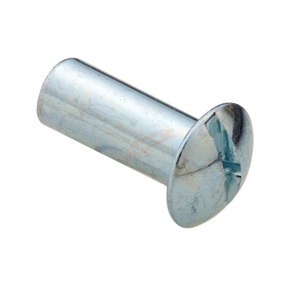 Ampg Slot Barrel, #10-24, 1/4 in Brl Lg, 1/4 in Brl Dia, 410 Stainless Steel Zinc Plated Z4404-410HZ - main