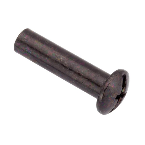 Ampg Combo Barrel, #10-24, 1 in Brl Lg, 1/4 in Brl Dia, Steel Black Zinc Plated Z4416-BLACK - main
