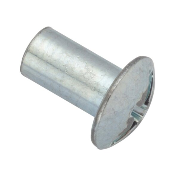 Ampg Combo Barrel, #8-32, 3/8 in Brl Lg, 13/64 in Brl Dia, Steel Zinc Plated Z4437 - main