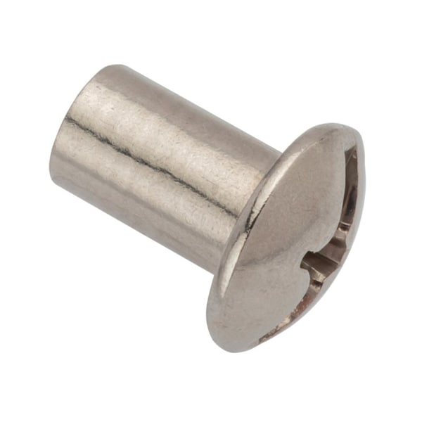 Zoro Select Barrel Bolt, 1/4"-20, 5/8 in Brl Lg, 5/16 in Brl Dia, Stainless Steel Plain, 5 PK Z4443-316SS - main