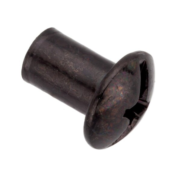 Ampg Combo Barrel, 1/4"-20, 1/2 in Brl Lg, 5/16 in Brl Dia, Steel Black Zinc Plated Z4443-BLACK - main