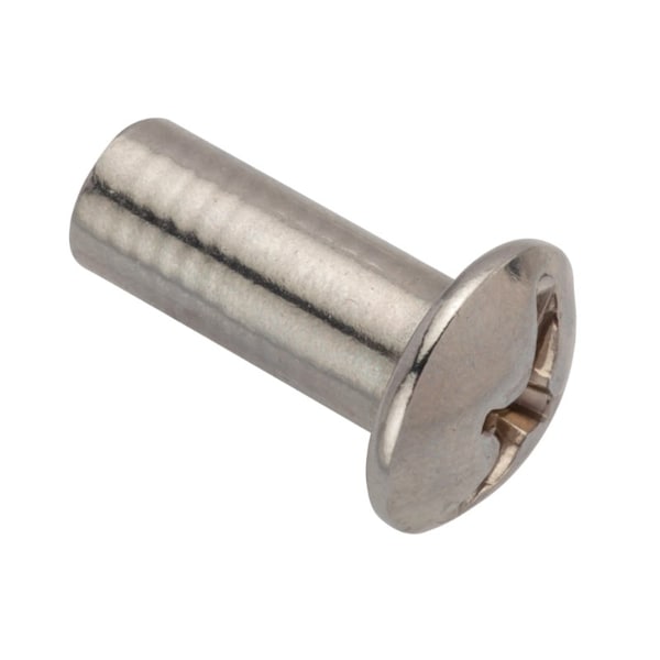 Zoro Select Barrel Bolt, 1/4"-20, 3/4 in Brl Lg, 5/16 in Brl Dia, Stainless Steel Plain, 5 PK Z4444-316SS - main