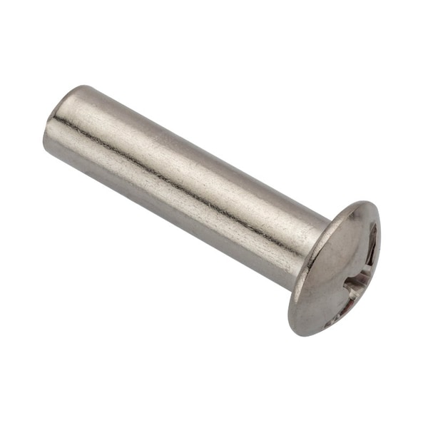 Ampg Combo Barrel, 1/4"-20, 1-1/4 in Brl Lg, 5/16 in Brl Dia, 316 Stainless Steel Unfinished Z4448-316SS - main