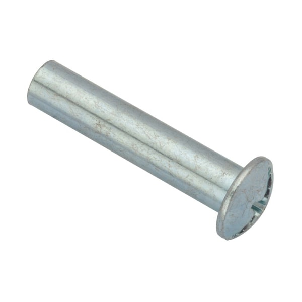 Zoro Select Barrel Bolt, 1/4"-20, 1 1/2 in Brl Lg, 5/16 in Brl Dia, Steel Zinc-Plated, 25 PK Z4450 - main