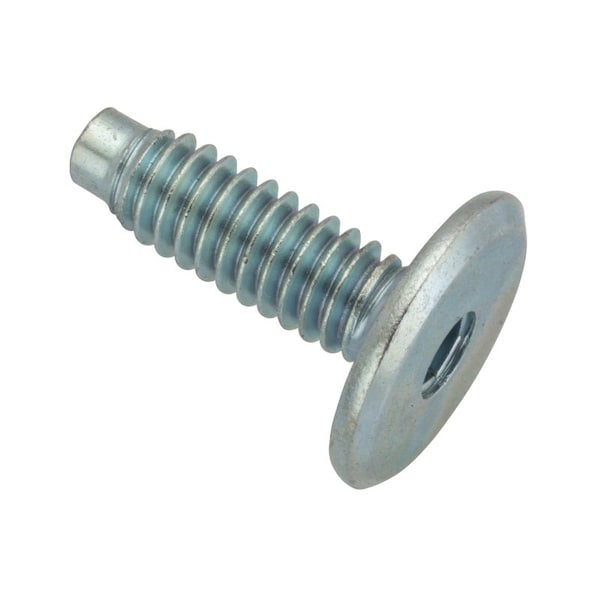 Ampg 1/4"-20 x 20 mm Hex Extra Wide Machine Screw, Zinc Plated Steel Z4478-ZN