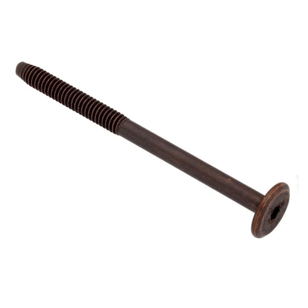 Ampg 1/4"-20 x 90 mm Hex Low Profile Machine Screw, Bronze Plated Steel Z4489-BZ - main